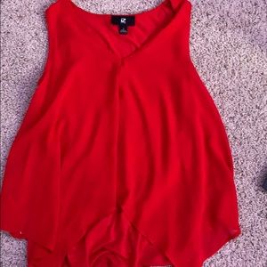 Red fancy tank top